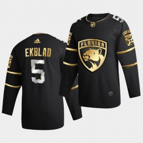 Florida Panthers aaron ekblad 2020-21 Golden Edition Limited Authentic Black Jersey