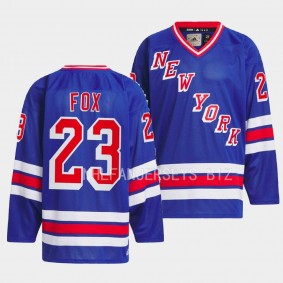 Adam Fox New York Rangers Team Classics Royal #23 Jersey 1979 Hockey