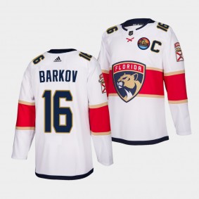 2023 All-Star Patch Aleksander Barkov Florida Panthers White #16 Away Authentic Jersey