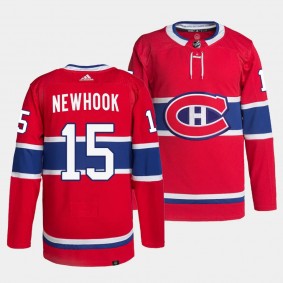 Alex Newhook #15 Canadiens Authentic Pro Red Jersey Home