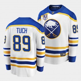 Alex Tuch Buffalo Sabres 2022 Honor Rick Jeanneret patch White RJ Night Jersey Men