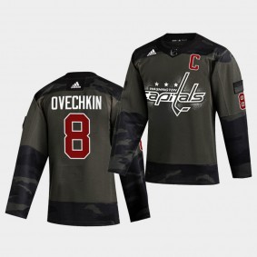 Alexander Ovechkin Washington Capitals 2021 Military Night Camo Authentic Limited Jersey