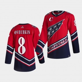 Washington Capitals 2021 Reverse Retro Alexander Ovechkin Red Special Edition Authentic Jersey