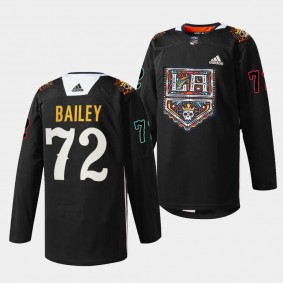 2023 Dia de Muertos Bailey Los Angeles Kings Black #72 Specialty Jersey