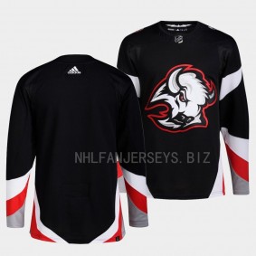 Goathead Alternate Buffalo Sabres Blank # Black Primegreen Authentic Jersey 2022-23