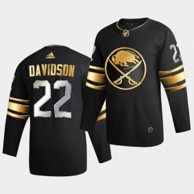 Buffalo Sabres Brandon Davidson 2020-21 Golden Edition Limited Authentic Black Jersey