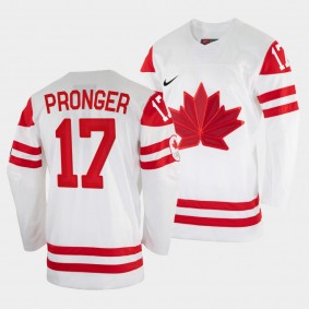 Chris Pronger Canada Hockey 2002 Winter Olympic Jersey White