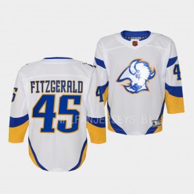 Buffalo Sabres Casey Fitzgerald 2022 Special Edition 2.0 White #45 Youth Jersey Retro