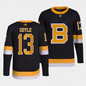 Charlie Coyle #13 Bruins Home Black Jersey 2021-22 Primegreen Authentic