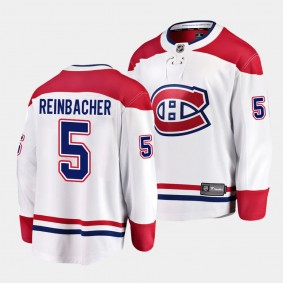 2023 NHL Draft David Reinbacher Montreal Canadiens Jersey White Away Breakaway Player