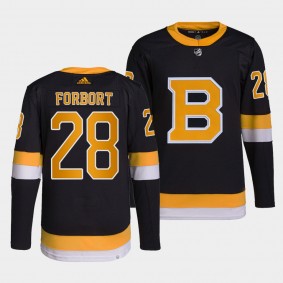Derek Forbort #28 Bruins Home Black Jersey 2021-22 Primegreen Authentic