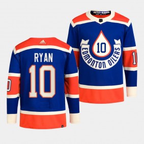 2023 NHL Heritage Classic Edmonton Oilers Derek Ryan #10 Royal Primegreen Jersey