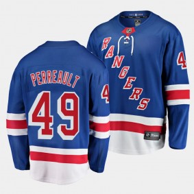 2023 NHL Draft Gabe Perreault New York Rangers Jersey Royal Home Breakaway Player