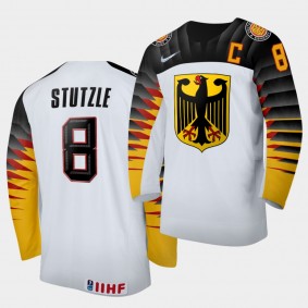 Tim Stutzle Germany Team 2021 IIHF World Junior Championship Jersey Home White