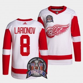 1997 Stanley Cup Igor Larionov Detroit Red Wings Red #8 25th Anniversary Jersey