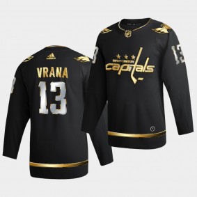 Washington Capitals Jakub Vrana 2020-21 Golden Edition Limited Authentic Black Jersey