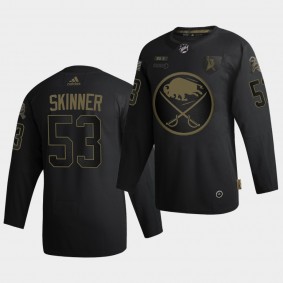 Jeff Skinner #53 Sabres 2020 Salute To Service Authentic Black Jersey