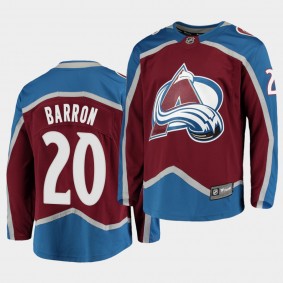 Justin Barron Colorado Avalanche 2020 NHL Draft Burgundy Home Men Jersey