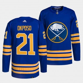 Sabres Home Kyle Okposo #21 Royal Jersey Authentic Primegreen