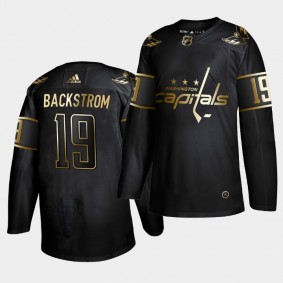 #19 Nicklas Backstrom Capitals Breakaway Logo sleeve Jersey Men's