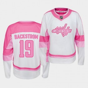 #19 Nicklas Backstrom Capitals Fishion Girl Player 2019-20 Jersey Youth