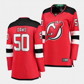 Nico Daws New Jersey Devils Home Women Breakaway Player 50 Jersey