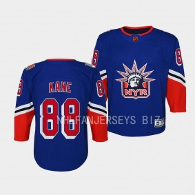 New York Rangers #88 Patrick Kane 2022 Special Edition 2.0 Premier Player Retro Royal Youth Jersey