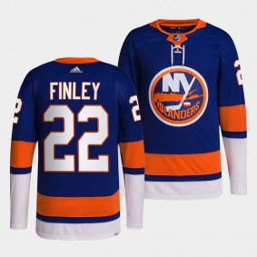 2022 NHL Draft New York Islanders Quinn Finley Jersey Royal Authentic Primegreen Home