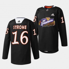 2023 Dia de Muertos Ryan Strome Anaheim Ducks Black #16 Special Jersey
