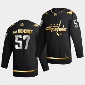Washington Capitals Trevor van Riemsdyk 2020-21 Golden Edition Limited Authentic Black Jersey