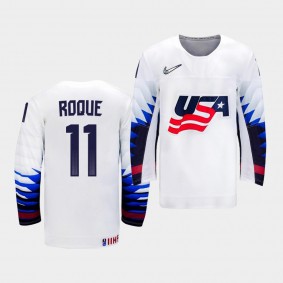Abby Roque USA Team 2020 IIHF Women's World Championship Jersey Home White