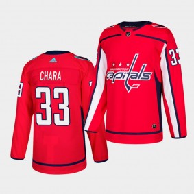 Zdeno Chara #33 Capitals 2020-21 Authentic Home Red Jersey